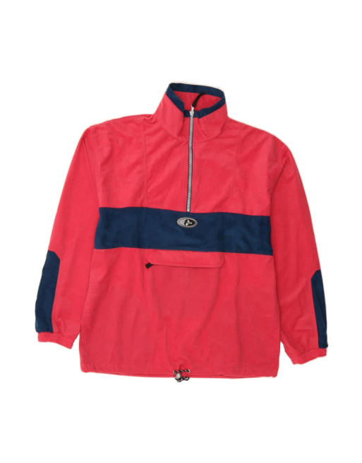 Vintage Pullover Tracksuit Top Jacket XL In Red Colourblock