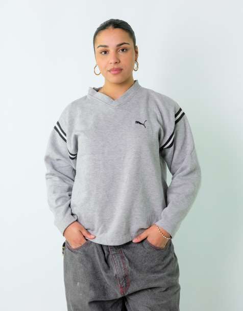 Vintage Puma M Sweatshirt Light Grey - view 1