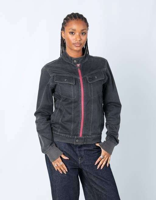 Vintage Puma S woven jacket in charcoal grey