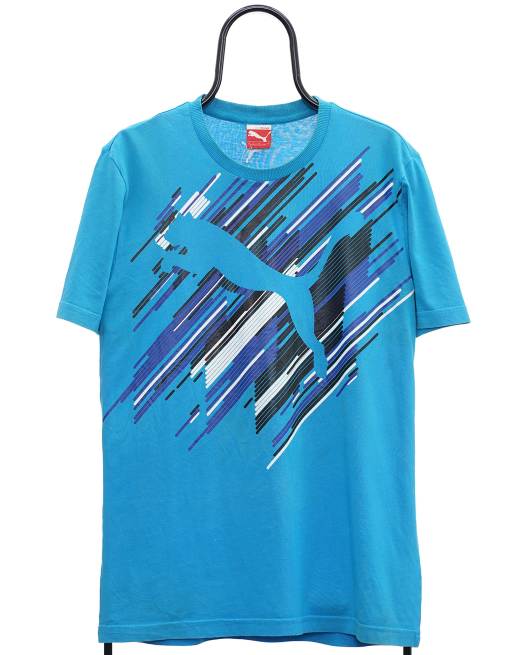 Vintage Puma size L tshirt in blue