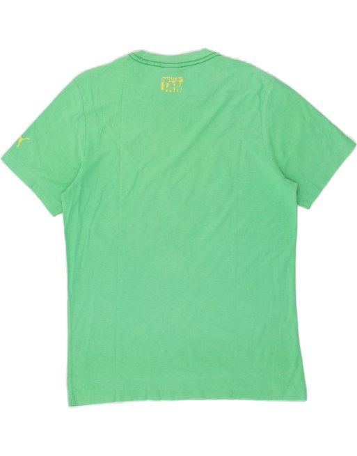 Vintage Puma Size S Graphic T-Shirt Top in Green, 2 of 4