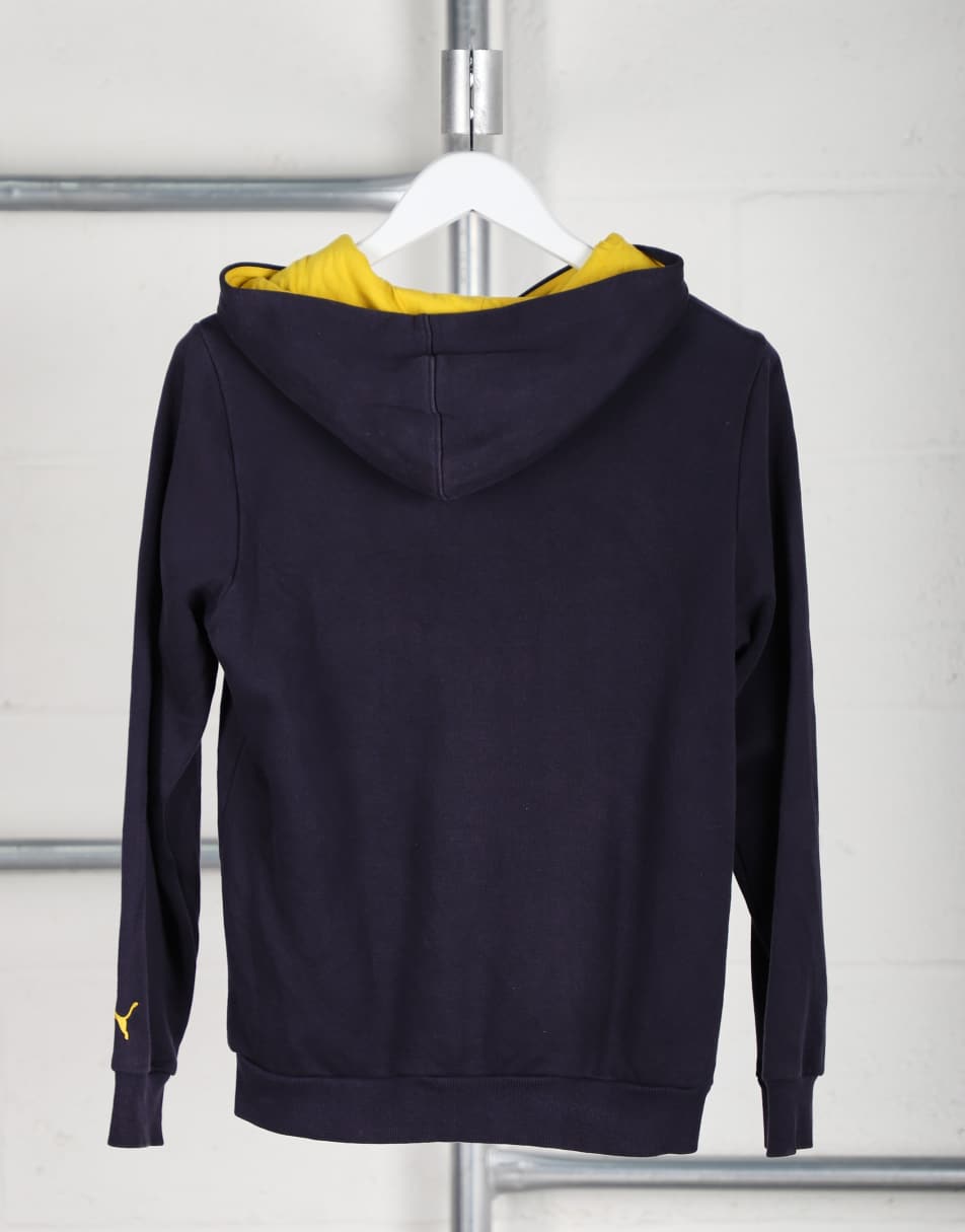 Vintage Puma Size XS pullover spell out hoodie in navy 2