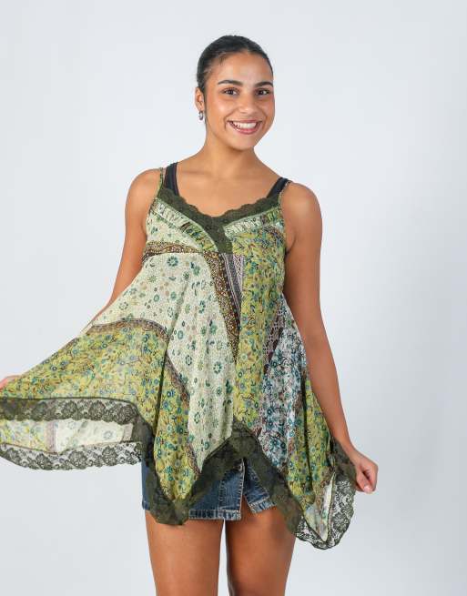 Vintage Pure Oxygen M cami in light green