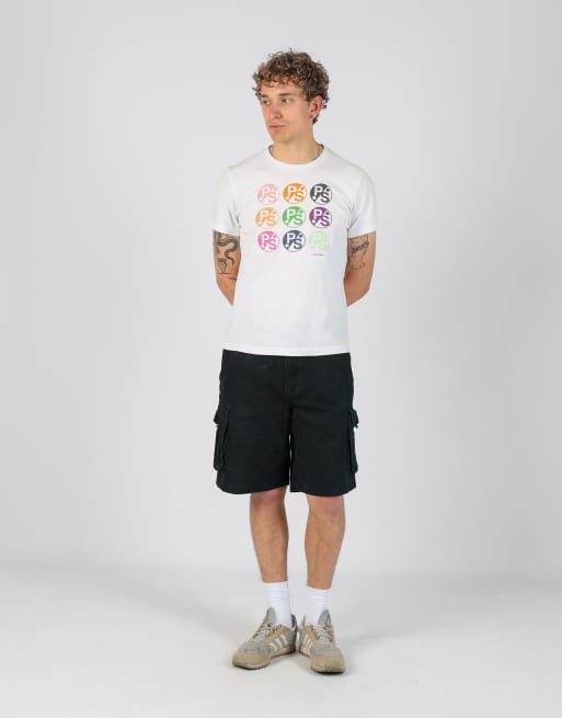 Vintage Quiksilver 34x33 canvas cargo shorts in black