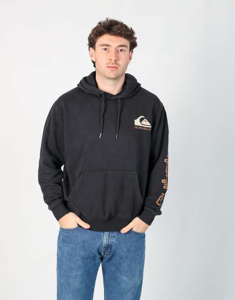 Vintage Quiksilver m hoodie in navy blue - view 1
