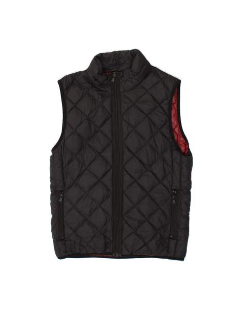 Vintage Quilted Gilet UK 36 Small In Black - view 1