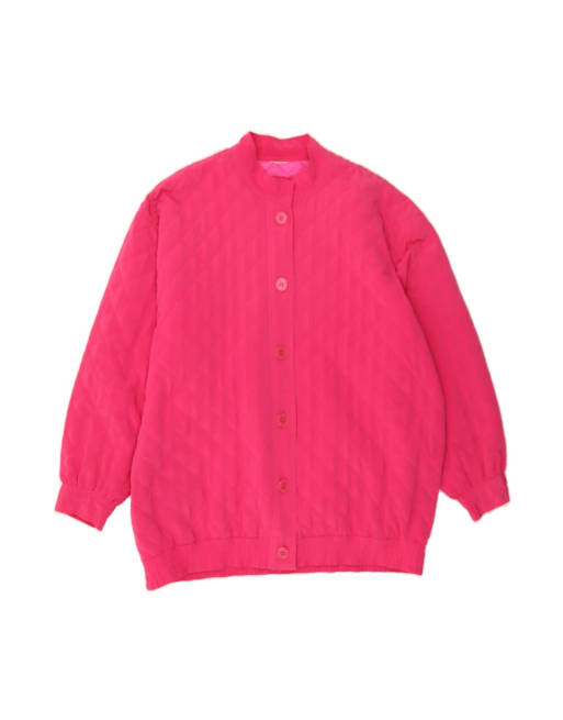 Vintage Quilted Jacket UK 20 2XL In Pink