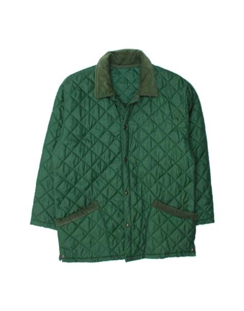 Vintage Quilted Jacket UK 40 Large In Green - view 1