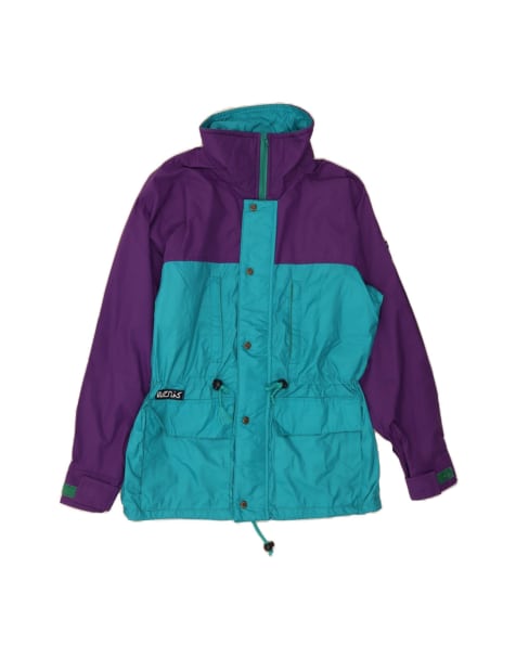 Vintage Rain Jacket It 44 XS In Purple Colourblock - view 1