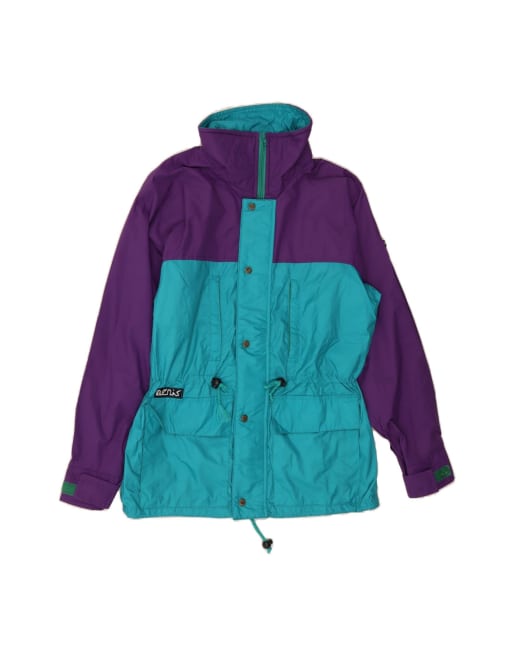 Vintage Rain Jacket It 44 XS In Purple Colourblock