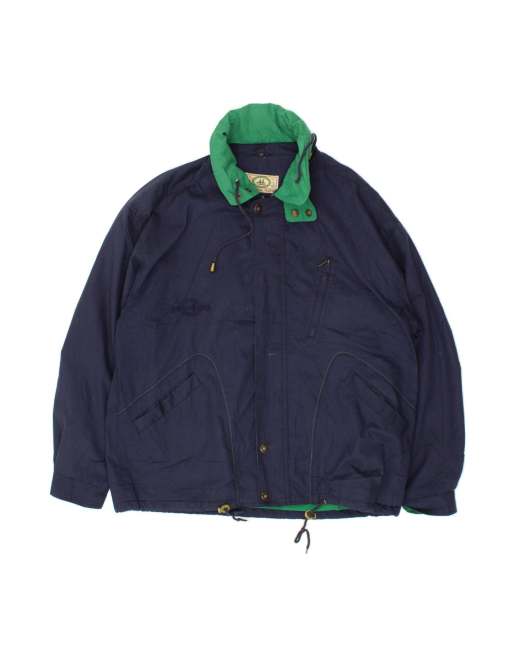 Vintage Rain Jacket It 52 XL In Blue