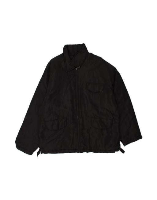Vintage Rain Jacket UK 40 Large In Black