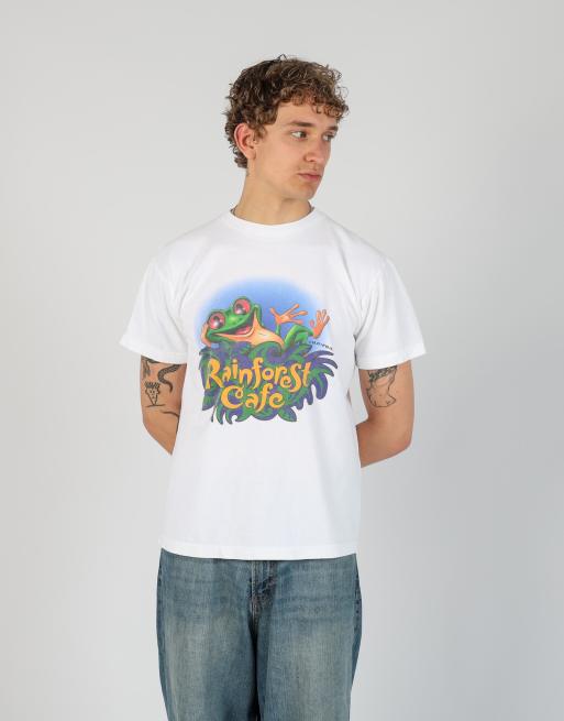 Vintage Rainforest Cafe m t-shirt in ivory