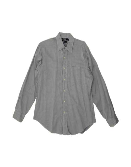 Vintage Ralph Lauren Andrew Shirt Size 15 1/2 Medium In Grey