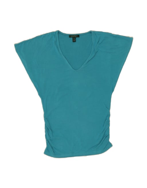 Vintage Ralph Lauren Batwing Blouse Top UK 6 XS In Blue