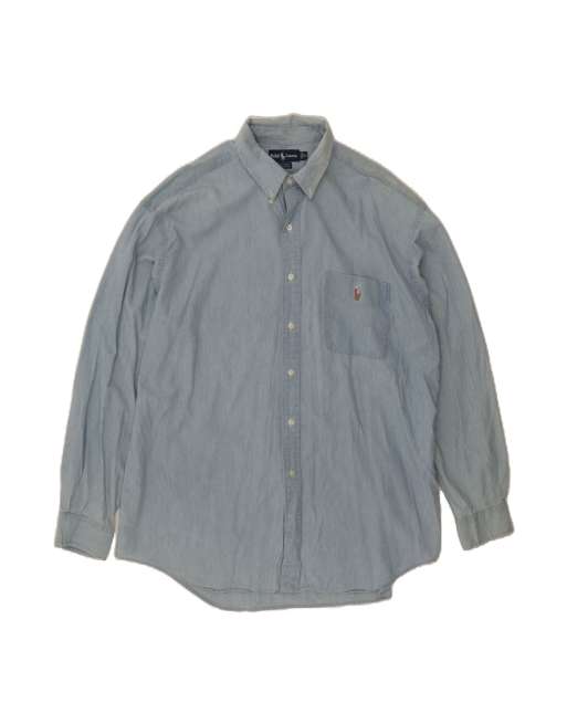 Vintage Ralph Lauren Big Shirt XL In Blue