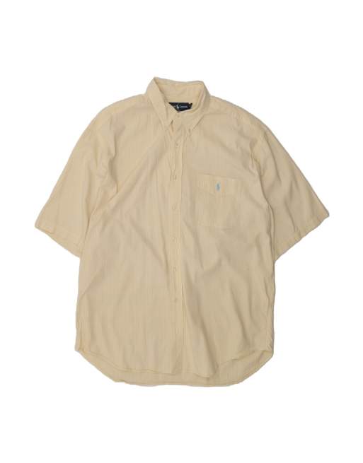 Vintage Ralph Lauren Big Short Sleeve Shirt XL In Yellow