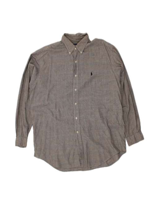 Vintage Ralph Lauren Blake Shirt Large In Grey Check
