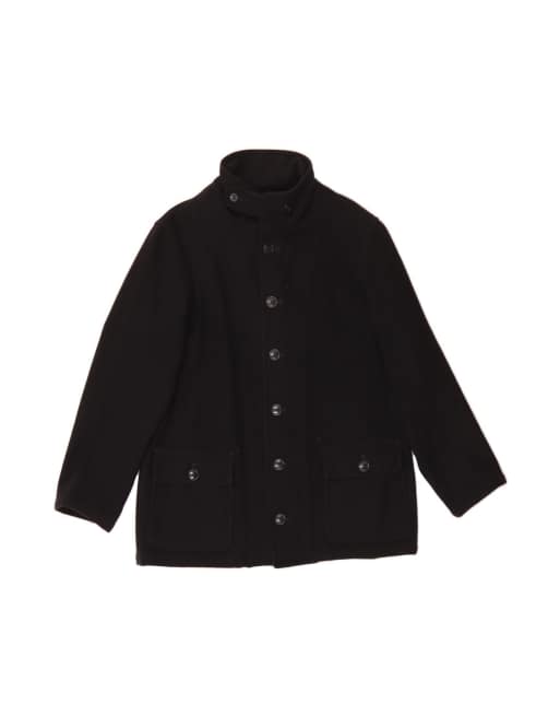 Vintage Ralph Lauren Bomber Jacket UK 40 Large In Black Wool