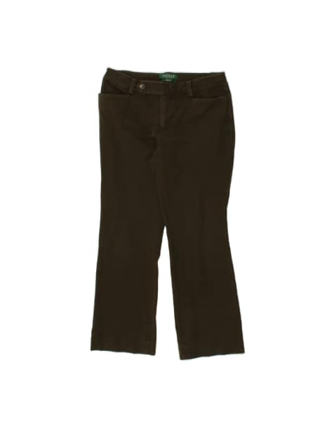 Vintage Ralph Lauren Bootcut Casual Trousers US 4 Small W26 L25 In Green - view 1