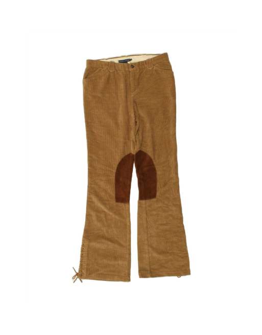 Vintage Ralph Lauren Bootcut Corduroy Trousers Us 10 Large W32 L33 In Brown