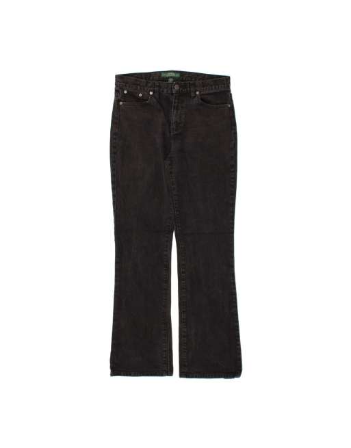 Vintage Ralph Lauren Bootcut Jeans US 10 Large W32 L31 In Black