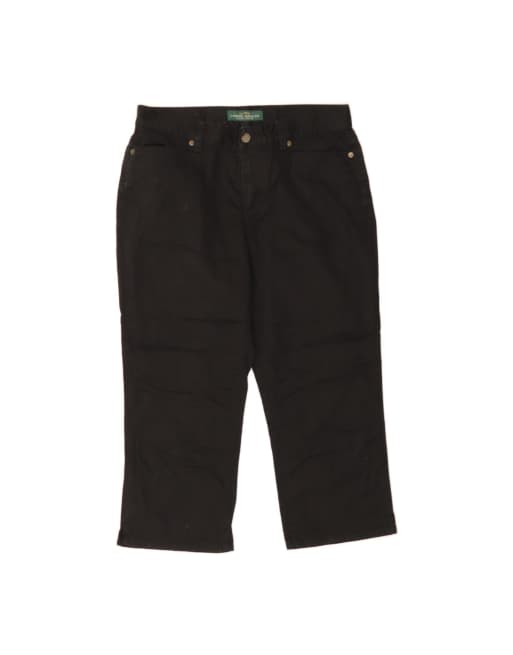 Vintage Ralph Lauren Capri Jeans US 6 Medium W30 L21 In Black