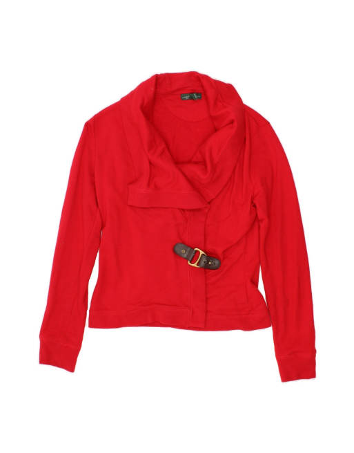 Vintage Ralph Lauren Cardigan Sweater UK 10 Small In Red