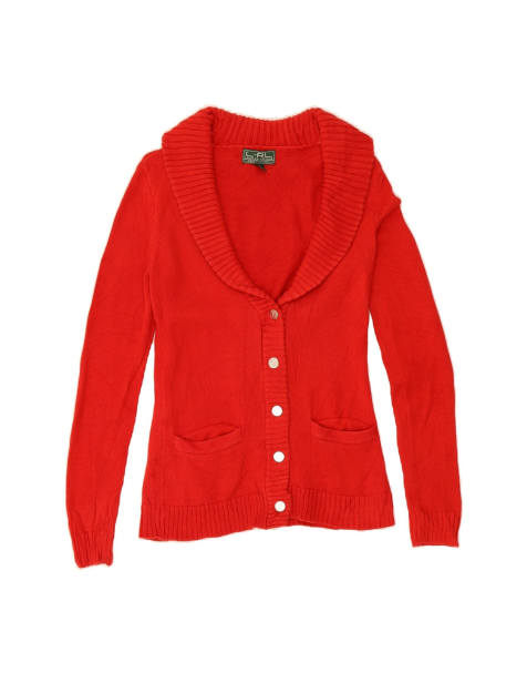 Vintage Ralph Lauren Cardigan Sweater UK 6 XS In Red - view 1