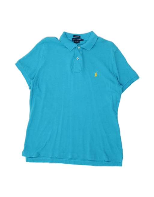 Vintage Ralph Lauren Classic Fit Polo Shirt Large In Blue