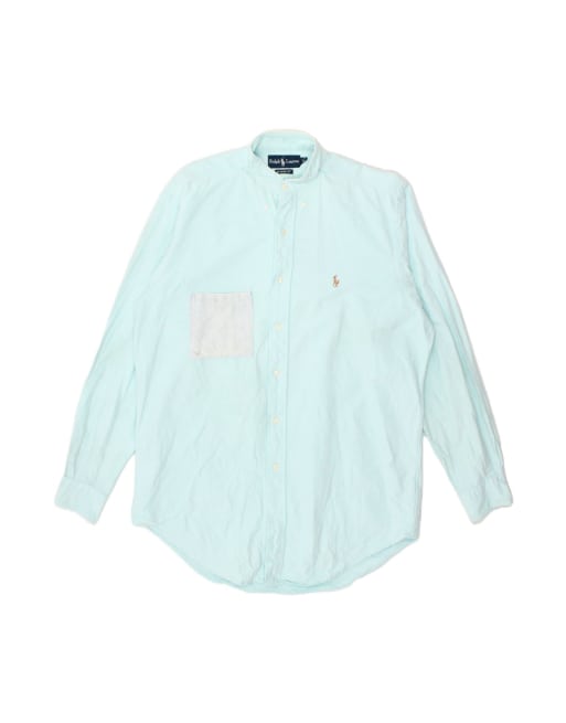 Vintage Ralph Lauren Classic Fit Shirt Size 15 Medium In Blue