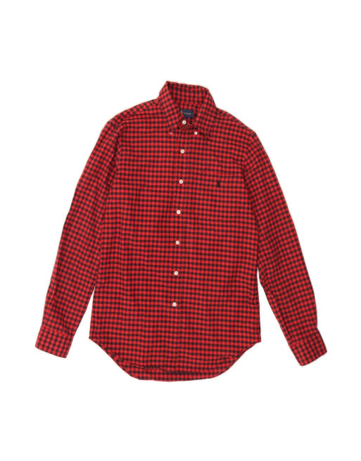 Vintage Ralph Lauren Classic Fit Shirt Small In Red Gingham