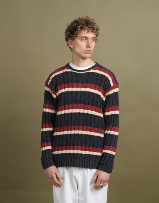 Vintage Ralph Lauren Crew Neck Jumper size L in Navy Blue, 1 of 4