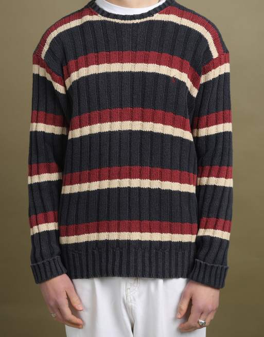 Vintage Ralph Lauren Crew Neck Jumper size L in Navy Blue, 3 of 4