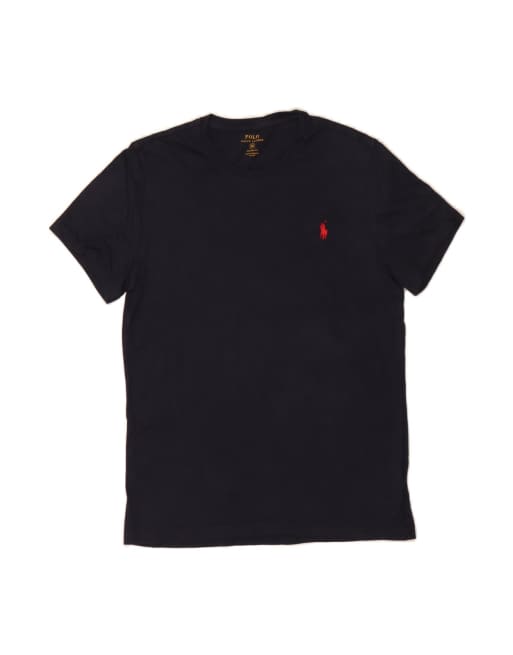 Vintage Ralph Lauren Custom Fit T-shirt Top Medium In Blue