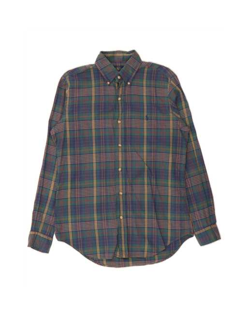 Vintage Ralph Lauren Flannel Shirt Small In Green Check