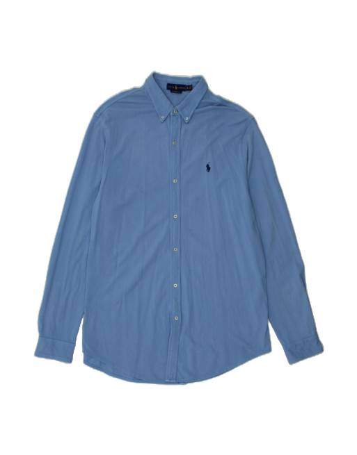 Vintage Ralph Lauren Flannel Shirt XL In Blue
