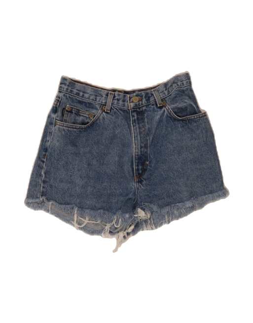 Vintage Ralph Lauren High Waist Denim Shorts US 8 Medium W28 In Blue