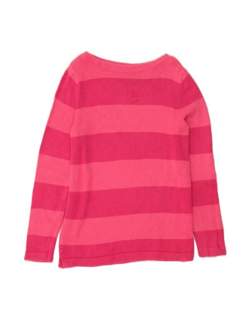 Vintage Ralph Lauren Longline Boat Neck Jumper Sweater UK 10 Small In Pink