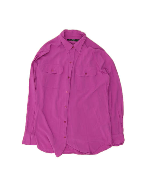 Vintage Ralph Lauren Oversized Shirt UK 10 Small In Pink