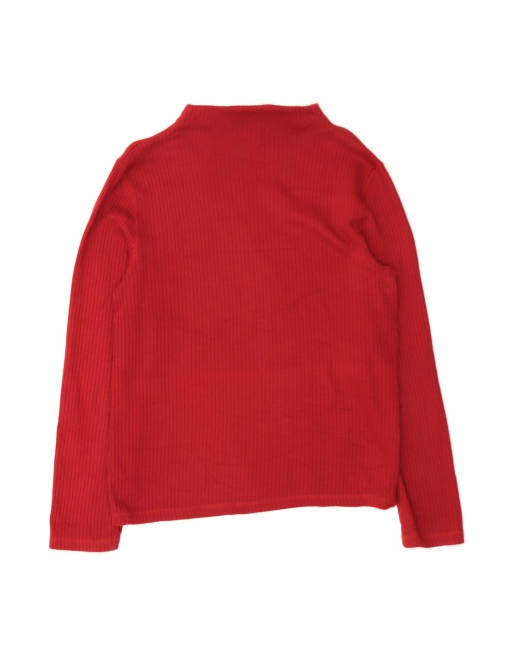 Vintage Ralph Lauren Oversized Turtle Neck Jumper Sweater UK 10 Small In Red, 2 of 4