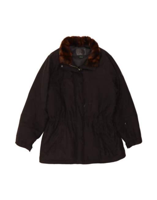 Vintage Ralph Lauren Padded Jacket UK 14 Medium In Black