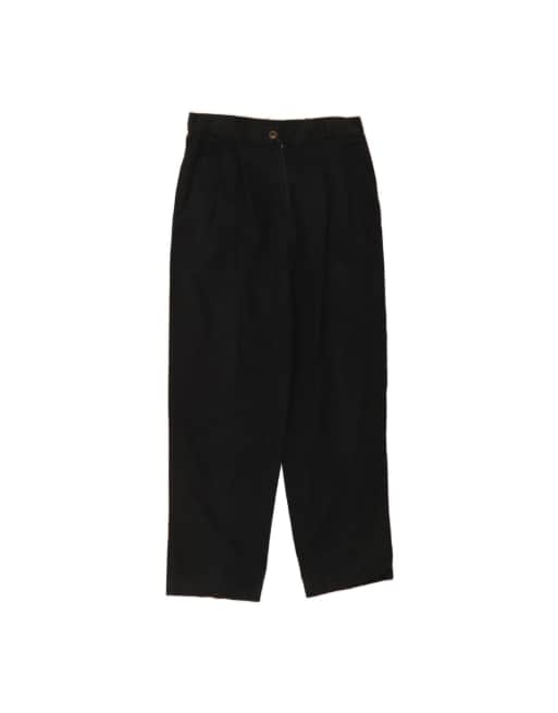 Vintage Ralph Lauren Pegged Chino Trousers US 8 Medium W30 L26 In Black