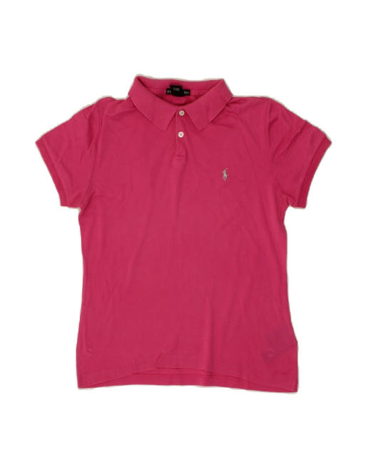 Vintage Ralph Lauren Polo Shirt UK 12 Medium In Pink