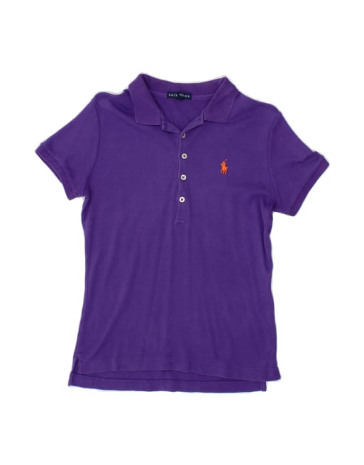 Vintage Ralph Lauren Polo Shirt UK 12 Medium In Purple