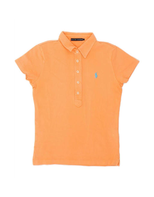 Vintage Ralph Lauren Polo Shirt Uk 14 Large In Orange