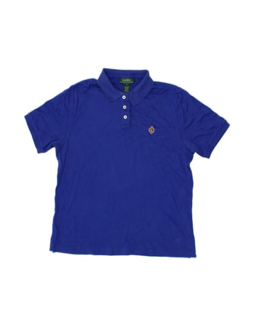 Vintage Ralph Lauren Polo Shirt UK 16 Large In Blue