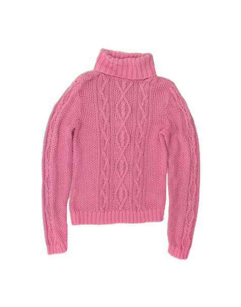 Vintage Ralph Lauren Roll Neck Jumper Sweater UK 14 Large In Pink - view 1
