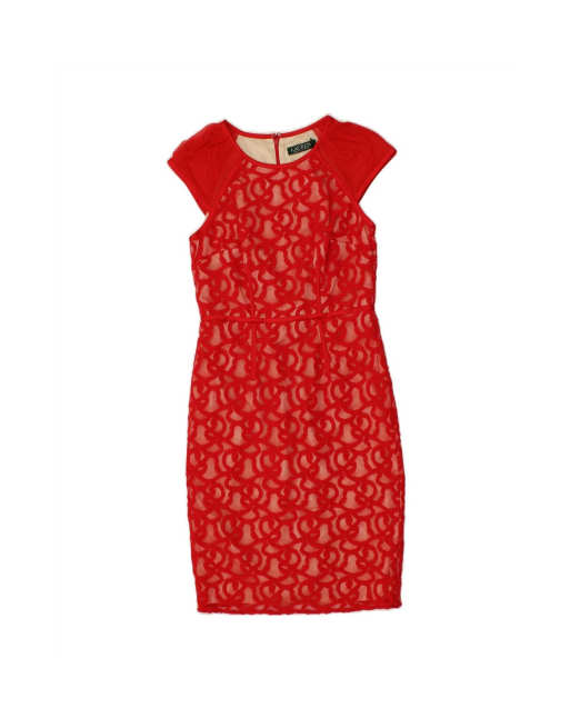 Vintage Ralph Lauren Sheath Dress Us 0 XS In Red
