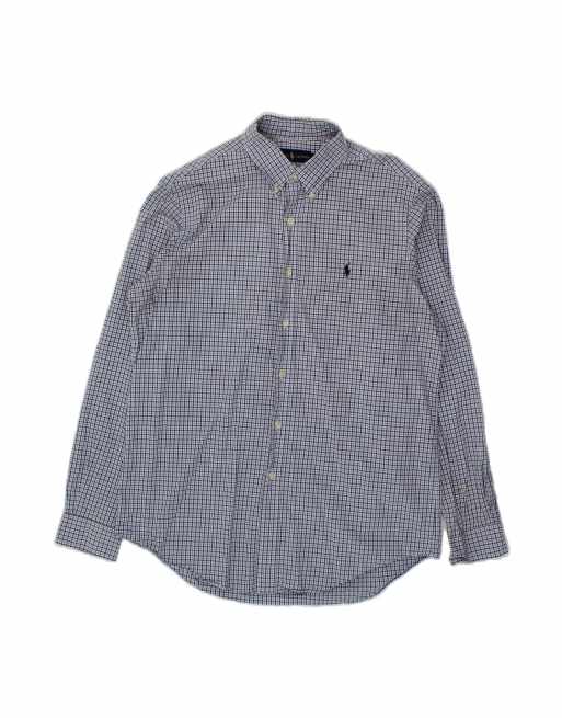 Vintage Ralph Lauren Shirt Large In Blue Check